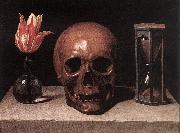 CERUTI, Giacomo Still-Life with a Skull  jg oil painting artist